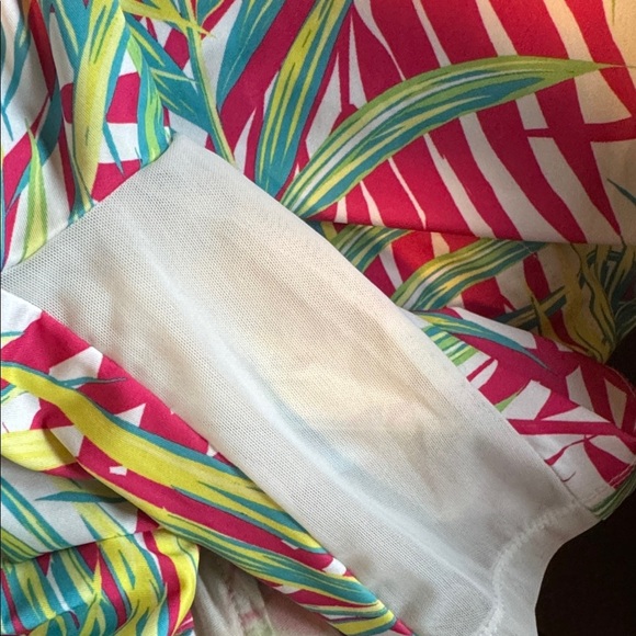 TAIL Athletic Golf Tennis Sport Dress Tropical Palm Print Zip Pockets Womens M - Picture 6 of 12